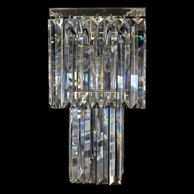 Applique moderna - 2026/25W - CRISTALUX LIGHTING DESIGN - da interno / in acciaio inossidabile / in cristallo