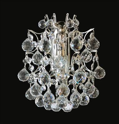 Applique contemporanea - 832/1/4CB - CRISTALUX LIGHTING DESIGN - da interno / in acciaio inossidabile / in cristallo