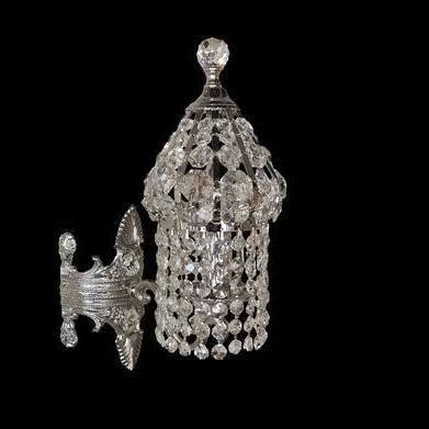 Applique contemporanea - 9402/1N - CRISTALUX LIGHTING DESIGN - da interno / in metallo / in cristallo