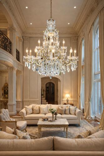 Lampadario contemporaneo - 2301 series - CRISTALUX LIGHTING DESIGN - in acciaio inossidabile / in cristallo / contract