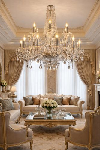 Lampadario contemporaneo - 164 - CRISTALUX LIGHTING DESIGN - in acciaio inossidabile / in cristallo / contract