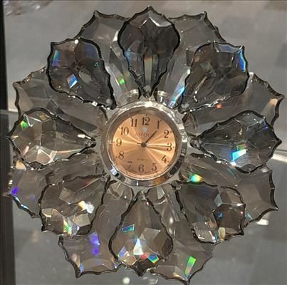 Orologio design originale - CRISTALUX LIGHTING DESIGN - a muro / analogico / in cristallo