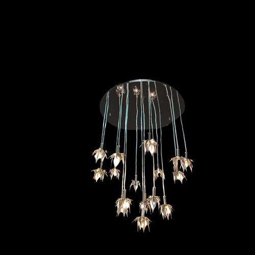 Plafoniera classica - P1703 - CRISTALUX LIGHTING DESIGN - rotonda / in acciaio inossidabile / LED