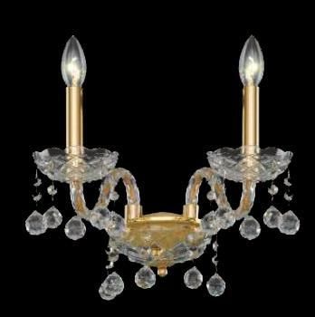 Lampadario moderno - 146/2 - CRISTALUX LIGHTING DESIGN - in metallo / in cristallo / con 2 punti luce
