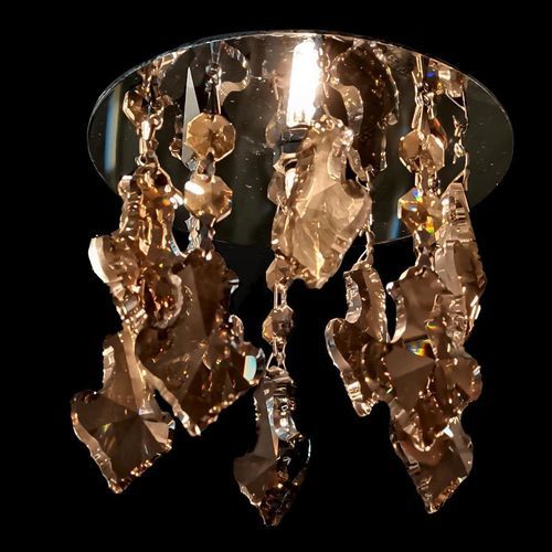 Plafoniera vintage - 915 - CRISTALUX LIGHTING DESIGN - rotonda / in acciaio inossidabile / in cristallo