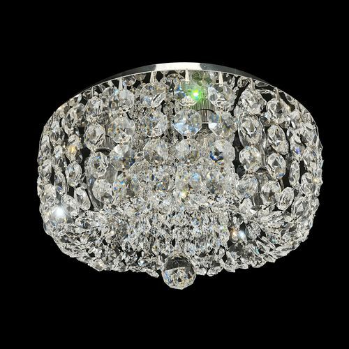 Plafoniera contemporanea - 035/35A14 - CRISTALUX LIGHTING DESIGN - rotonda / in acciaio inossidabile / in cristallo