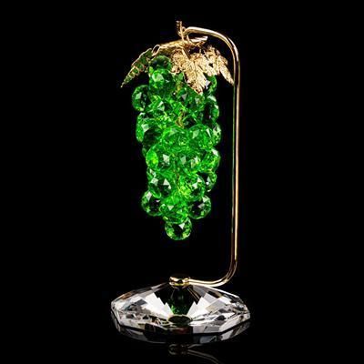 Luce decorativa 3D - CRYSTAL GRAPE EMERALD GOLD - CRISTALUX LIGHTING DESIGN - per hotel / per ristorante / professionale
