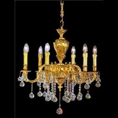 Lampadario contemporaneo - 34/6D - CRISTALUX LIGHTING DESIGN - in metallo / in cristallo / da 6 lampadine