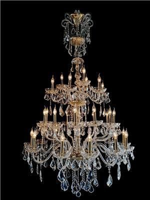 Lampadario classico - 165/24+9 - CRISTALUX LIGHTING DESIGN - in metallo / in cristallo / contract