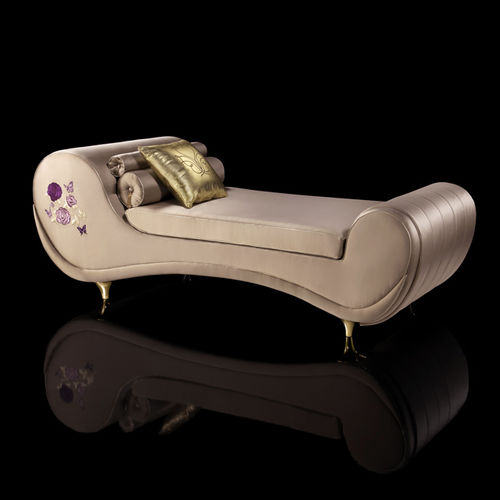 Dormeuse contemporanea - BUTTERFLY - BEBY ITALY SRL - in pelle / beige
