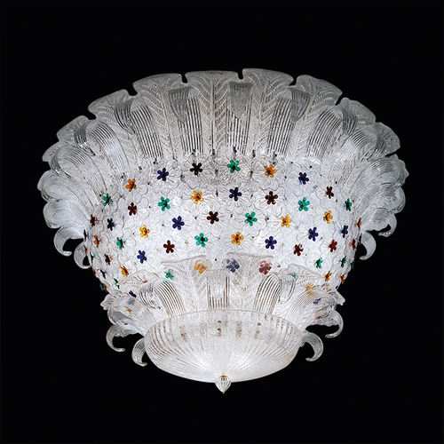 Plafoniera moderna - MADEMOISELLE COROLLE - BEBY ITALY SRL - rotonda / in vetro di Murano / in metallo