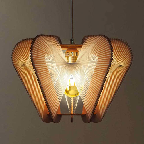 Lampada a sospensione - NOTOCA TWIST  - LAFABLIGHT - in metallo / in cotone / in legno