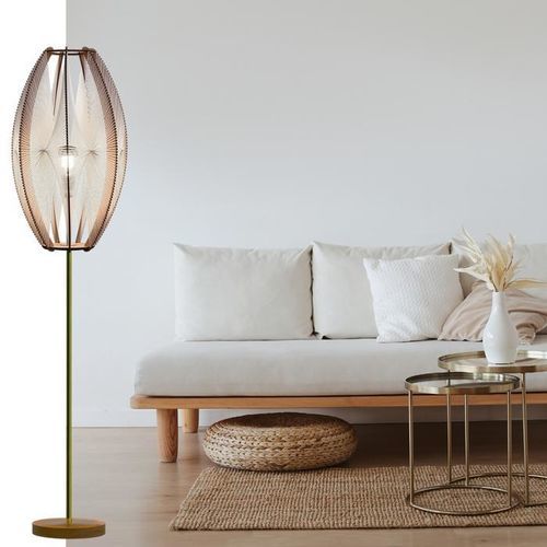 Lampada da terra - DJEMINO - LAFABLIGHT - in ottone / in legno / in faggio