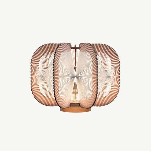 Lampada da tavolo - DRUMJEE 7 TWIST - LAFABLIGHT - in cotone / in rovere / in legno