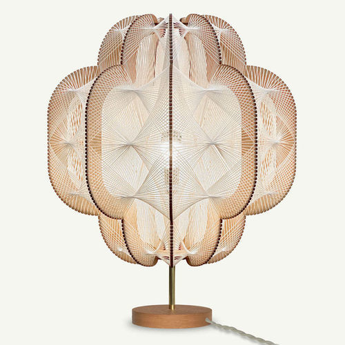 Lampada da terra - OCCYGONE - LAFABLIGHT - in rovere / in cotone / in legno