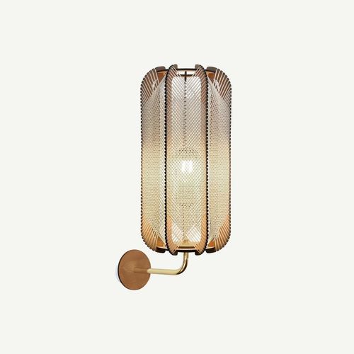 Applique design scandinavo - PILLSI - LAFABLIGHT - da interno / in cotone / in rovere