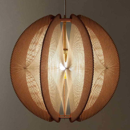 Lampada a sospensione - ASTROFI TWIST  - LAFABLIGHT - in cotone / in rovere / in legno