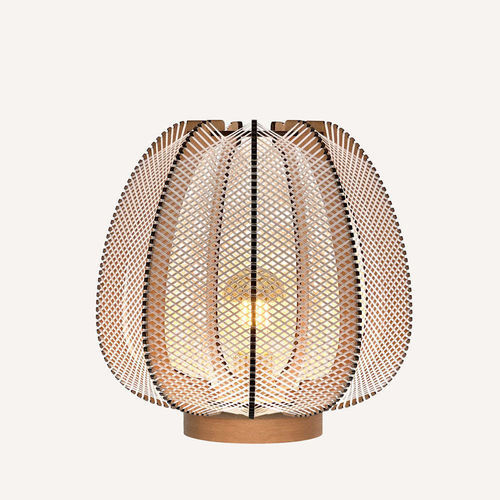 Lampada da tavolo - LAMPIU CROISÉ - LAFABLIGHT - in rovere / in cotone / in legno