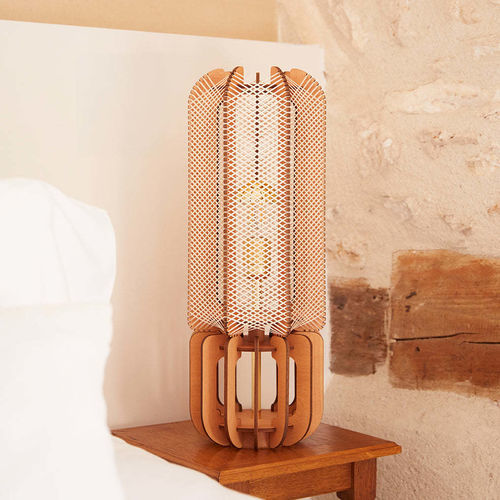 Lampada da tavolo - JEELI M - LAFABLIGHT - in rovere / in cotone / in legno