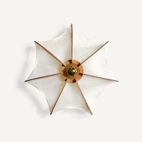 Plafoniera contemporanea - ETIOLA M - LAFABLIGHT - geometrica / in legno / in rovere