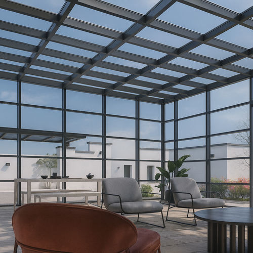 Pannello in vetro fotovoltaico - AHLUX ITALIA SRL - laminato / temprato / trasparente