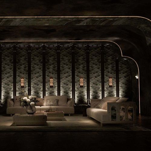 Divano contemporaneo - GRACE  - DASH CASA GROUP CO.LTD - da sala / in marmo / in pelle