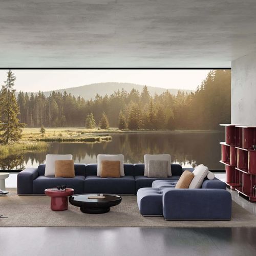 Divano d'angolo - ZONG HENG - DASH CASA GROUP CO.LTD - contemporaneo / per interni / in tessuto