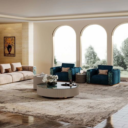 Poltrona contemporanea - HESTIA’S ODE  - DASH CASA GROUP CO.LTD - in pelle / in marmo / in bronzo