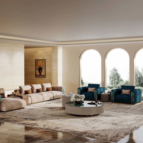 Tavolino basso contemporaneo - HESTIA’S ODE  - DASH CASA GROUP CO.LTD - in ottone / in legno laccato / in marmo