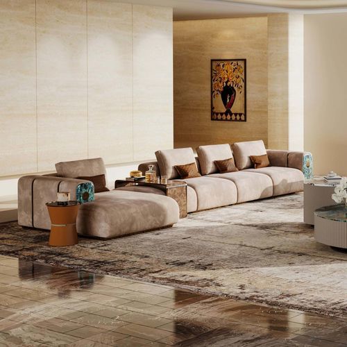 Tavolo d'appoggio contemporaneo - HESTIA&rsquo;S ODE - DASH CASA GROUP CO.LTD - in metallo / con supporto in metallo / rotondo
