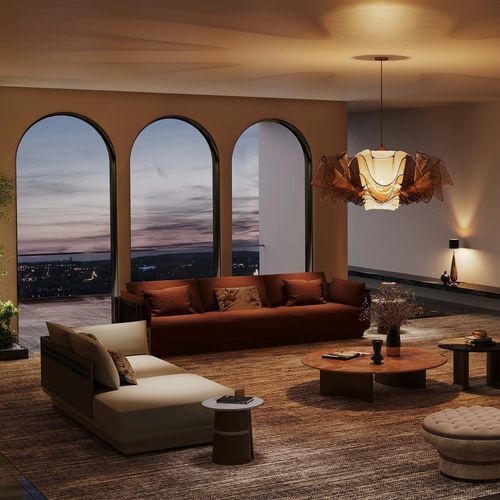 Tavolo d'appoggio contemporaneo - COLOSSEUM ECHO  - DASH CASA GROUP CO.LTD - in ottone spazzolato / in pelle / in marmo