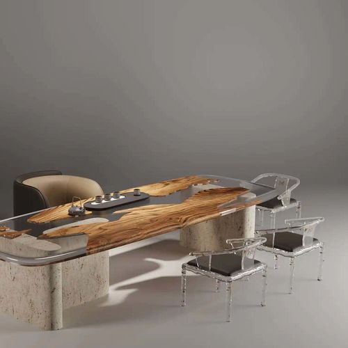 Sedia da pranzo contemporanea - RONG - DASH CASA GROUP CO.LTD - da interno / in resina / in pelle pieno fiore