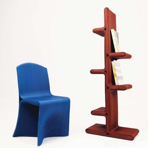 Sedia da pranzo design originale - SN 1.0 - BlueCycle - da interno / in plastica / con supporto in plastica
