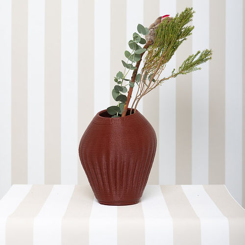 Vaso marino - PATTERNED PEBBLE SMALL - BlueCycle - in plastica / a muro / da pavimento