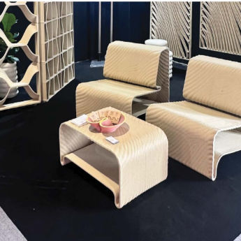 Tavolino basso design minimalista - AMTBL - BlueCycle - in plastica / rettangolare / modulare