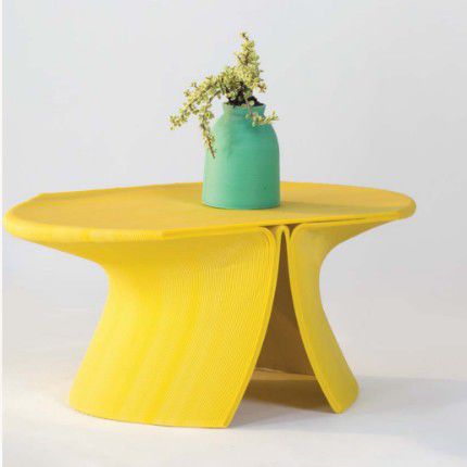Tavolino basso contemporaneo - CFTB - BlueCycle - in plastica / rotondo / doppio