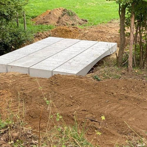 Ponte in calcestruzzo prefabbricato - Féret Préfa - pedonale / prefabbricato