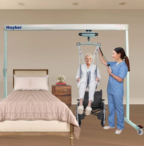 Sollevapersone manuale - USA Rehabstore - elettrico / con rotelle / a soffitto