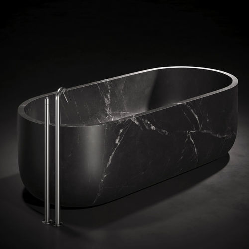 Vasca da bagno ad isola - 2941 - Maindrop (Atlas Engion SL) - in acciaio inossidabile / bianca / nera