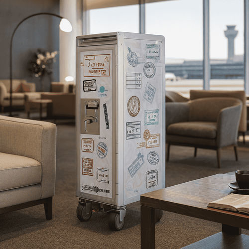 Carrello di aereo - PASSPORT  - Skypak - di stoccaggio / a piattaforma / da ufficio
