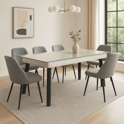 Scrivania fatta con parti di aereo - TAKE OFF - Skypak - da terra / da 6 persone / design originale