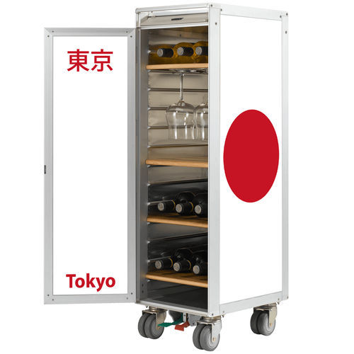 Carrello di aereo - JAPAN - Skypak - di stoccaggio / di aereo / contract