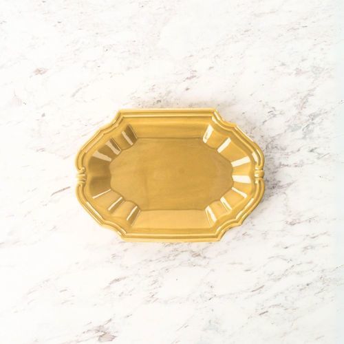 Piatto da portata in ceramica smaltata - MPU186 - MAISON PICHON - per uso residenziale / per hotel / per ristorante