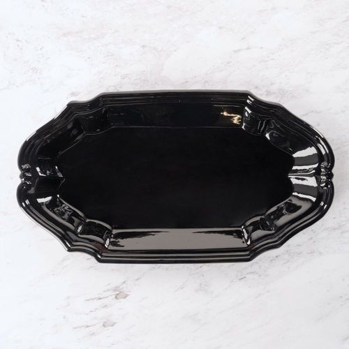 Piatto da portata in ceramica smaltata - MPU171 - MAISON PICHON - per uso residenziale / per hotel / per ristorante