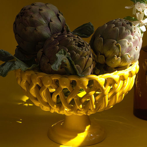 Fruttiera fatta a mano - MAISON PICHON - in ceramica smaltata / per uso contract / per hotel