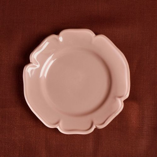 Piatto per dessert - MAISON PICHON - rotondo / in ceramica smaltata / a tinta unita
