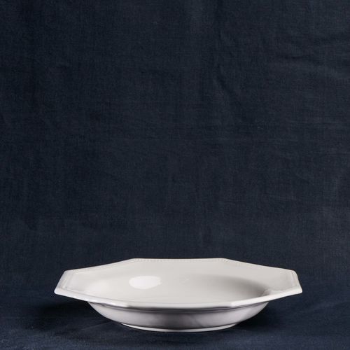 Piatto fondo - MAISON PICHON - rotondo / ottagonale / in ceramica smaltata