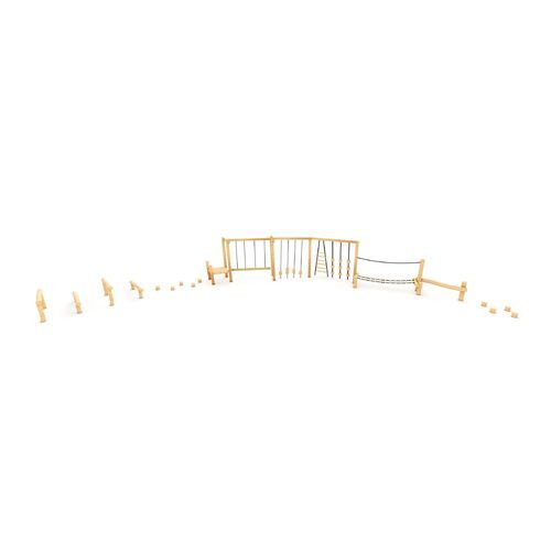 Percorso a ostacoli per parco giochi - RPP3000-N - ASLIPARK ÇEVRE TASARIM VE MÜH. SAN. DIŞ TİC. LTD. ŞTİ (Robiwood) - parkour / in acciaio inossidabile / in legno