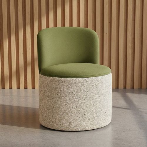 Pouf contemporaneo - DBF 791 - UAB "Dzūkijos baldų fabrikas" - in tessuto / in pelle / in schiuma di poliuretano