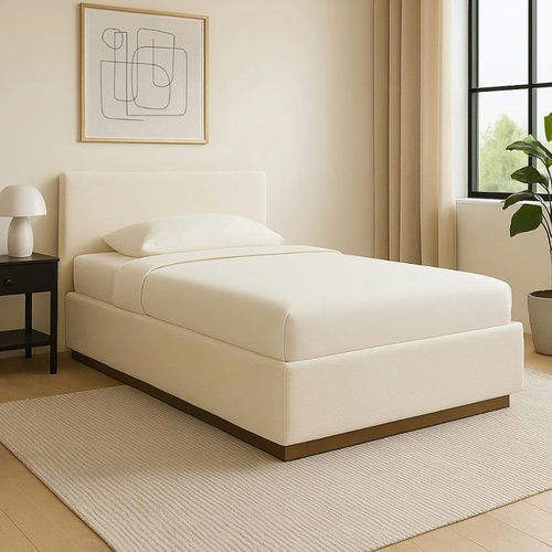Letto singolo - DBF 788 - UAB "Dzūkijos baldų fabrikas" - contemporaneo / imbottito / su misura